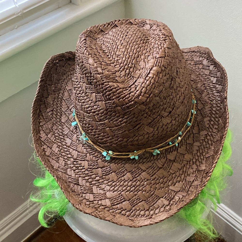 Brown color Tropical Trends brand summer Western style hat, in good condition - Picture 13 of 13